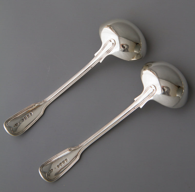 A Very Fine Set of  Georgian/Victorian Silver Cutlery for Six
