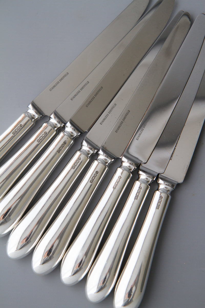 A Very Fine Set of  Georgian/Victorian Silver Cutlery for Six