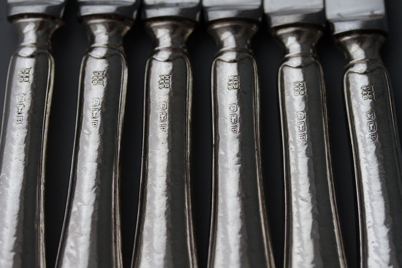 A Very Fine Set of  Georgian/Victorian Silver Cutlery for Six