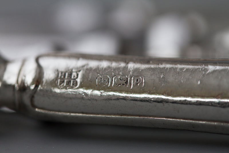 A Very Fine Set of  Georgian/Victorian Silver Cutlery for Six
