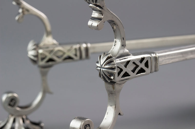 An Early George III Silver Dish Cross, London 1766 by Samuel Herbert
