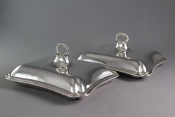 A Pair of 18th Century Entrée Dishes, 1784 and 1792 by Carter, Daniel & Sharp