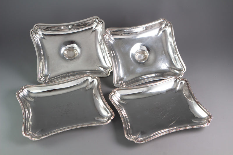 A Pair of 18th Century Entrée Dishes, 1784 and 1792 by Carter, Daniel & Sharp