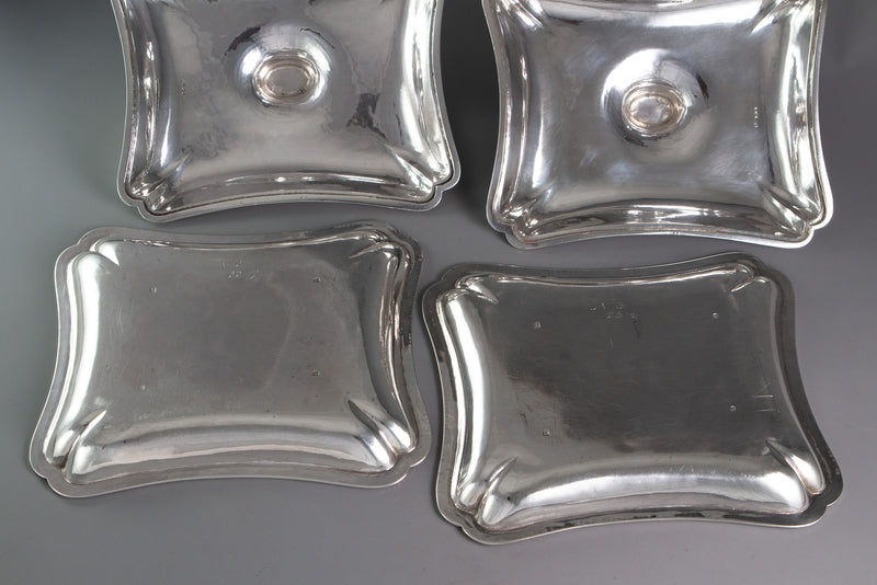 A Pair of 18th Century Entrée Dishes, 1784 and 1792 by Carter, Daniel & Sharp