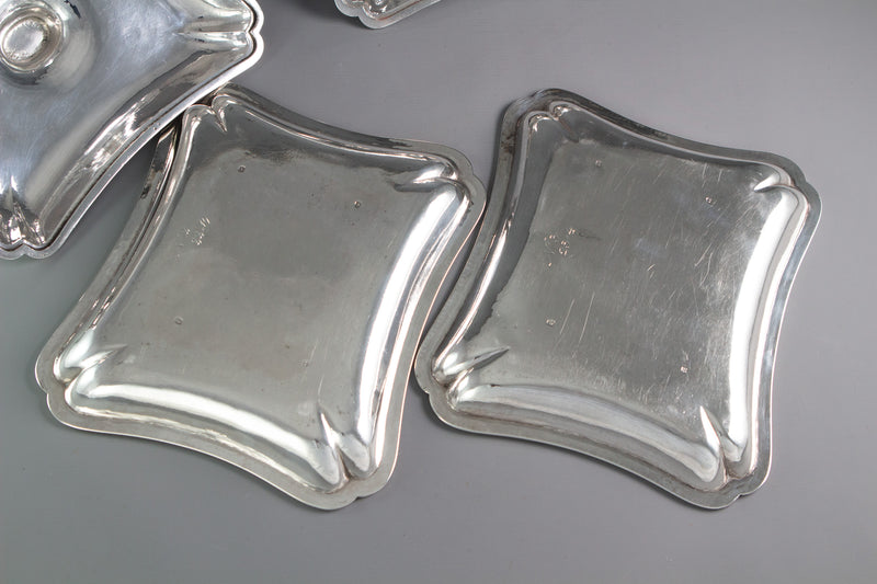 A Pair of 18th Century Entrée Dishes, 1784 and 1792 by Carter, Daniel & Sharp