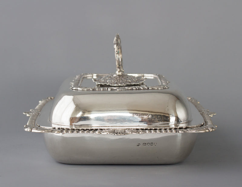 A Superb Georgian Silver Entree Dish London 1814 by William Eliot