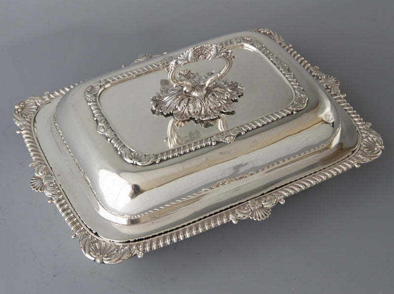 A Superb Georgian Silver Entree Dish London 1814 by William Eliot