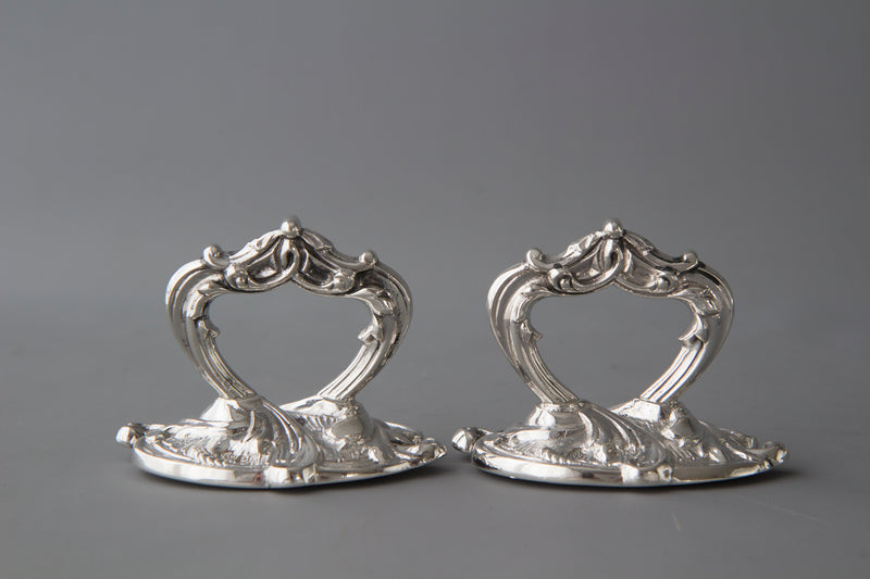 A Pair of  Edwardian Silver  Entree Dishes Sheffield 1902