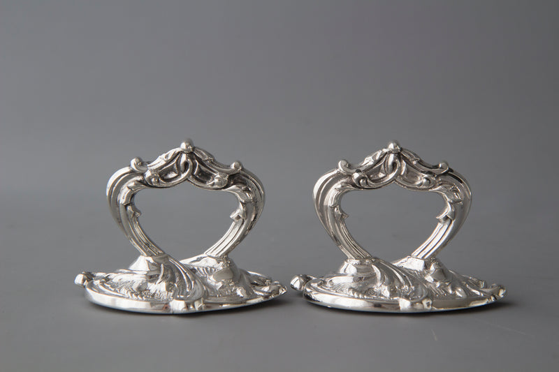 A Pair of  Edwardian Silver  Entree Dishes Sheffield 1902