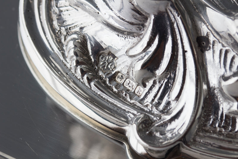 A Pair of  Edwardian Silver  Entree Dishes Sheffield 1902