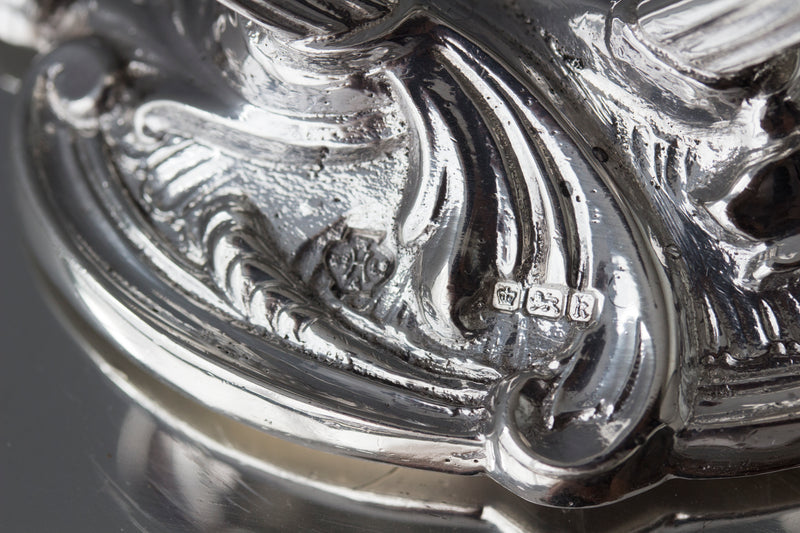 A Pair of  Edwardian Silver  Entree Dishes Sheffield 1902