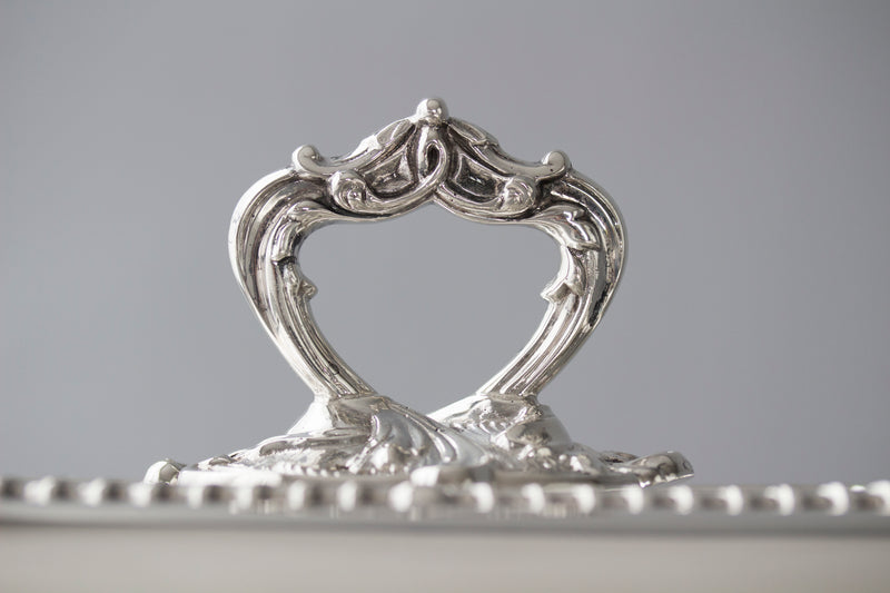 A Pair of  Edwardian Silver  Entree Dishes Sheffield 1902