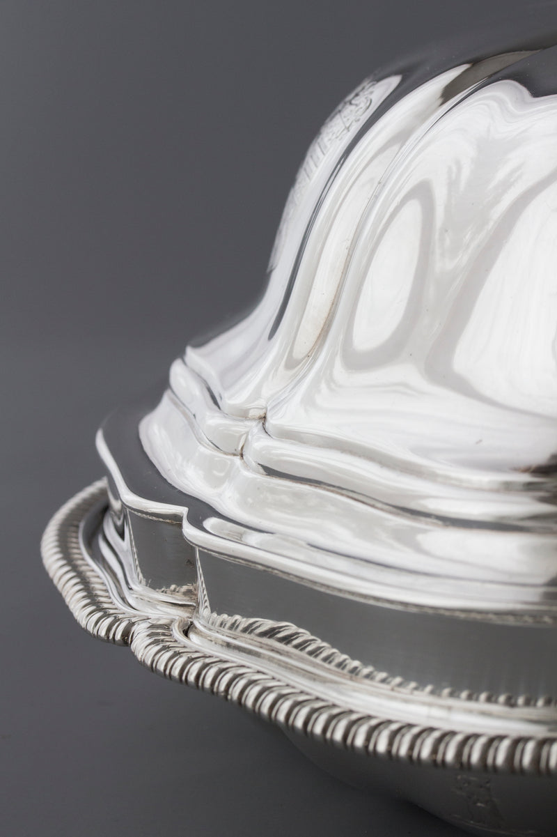 An Exceptional Pair of Georgian Silver Entree Dishes by Paul Storr London 1826