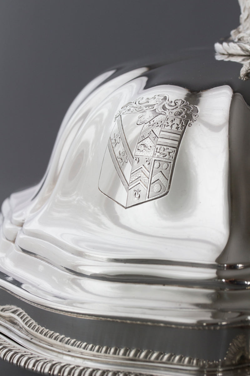 An Exceptional Pair of Georgian Silver Entree Dishes by Paul Storr London 1826