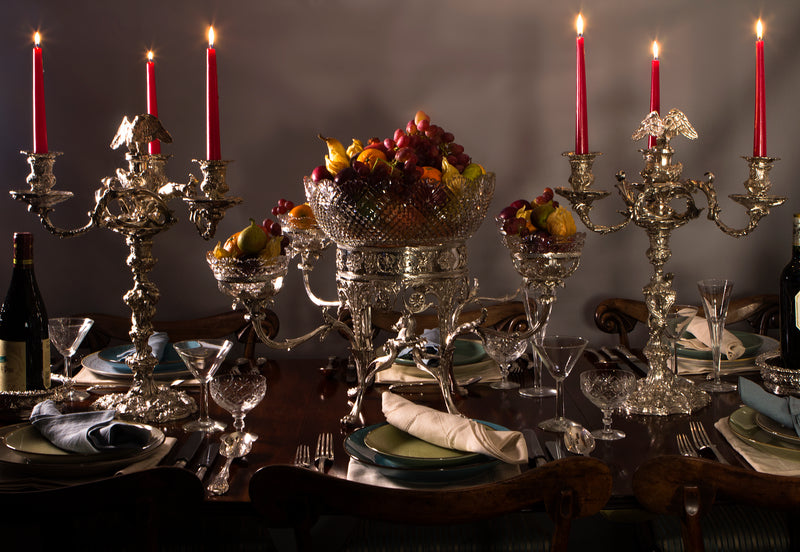 An Impressive George III Silver Epergne or Centrepiece, London 1808 by William Pitts