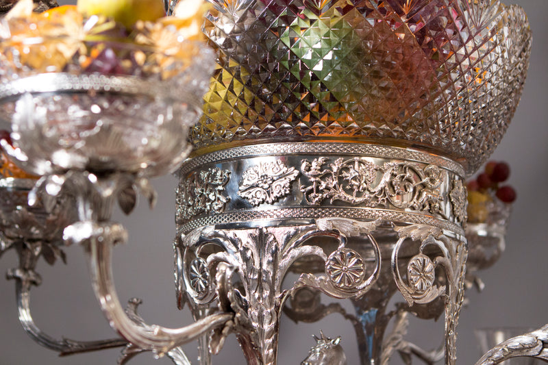 An Impressive George III Silver Epergne or Centrepiece, London 1808 by William Pitts