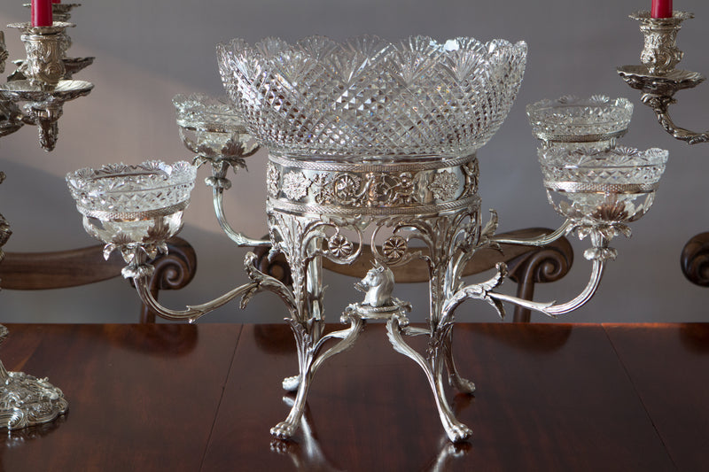 An Impressive George III Silver Epergne or Centrepiece, London 1808 by William Pitts
