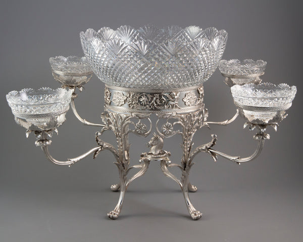 An Impressive George III Silver Epergne or Centrepiece, London 1808 by William Pitts