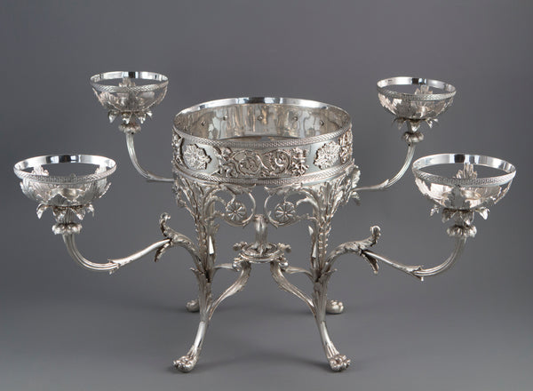 An Impressive George III Silver Epergne or Centrepiece, London 1808 by William Pitts