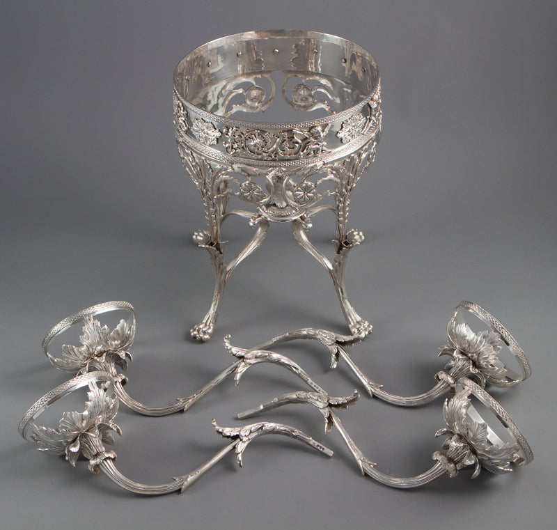 An Impressive George III Silver Epergne or Centrepiece, London 1808 by William Pitts