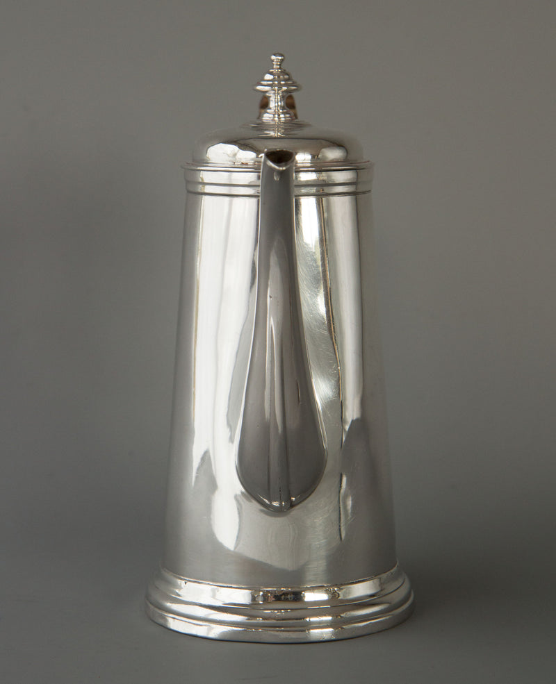 A Queen Anne Irish Silver Coffee Pot Dublin 1706 by David King