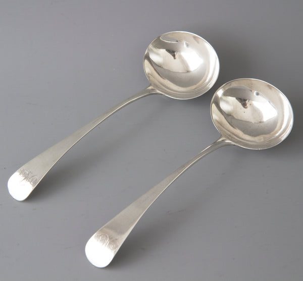 A Pair of Georgian Silver Ladles London 1792 by Thomas Northcote