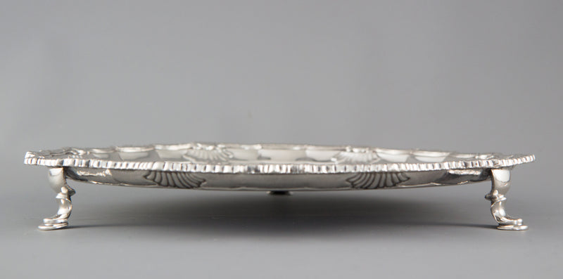 A Fine George III Silver Salver London 1763 by Richard Rugg