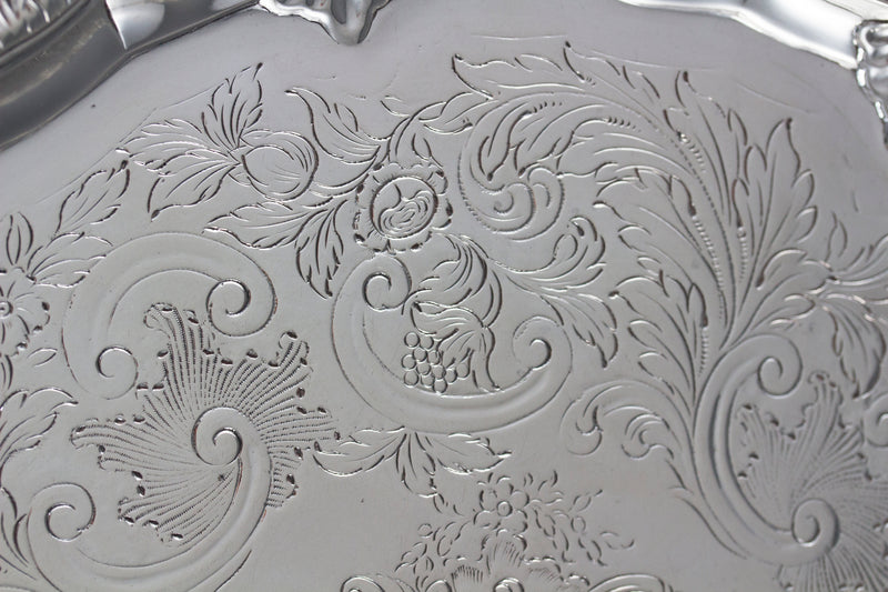 A Fine George III Silver Salver London 1763 by Richard Rugg