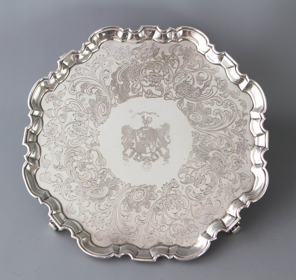 A Superb George II Silver Salver, John Luff London 1744