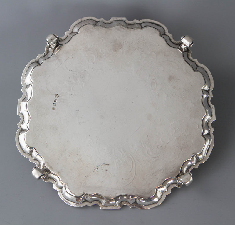 A Superb George II Silver Salver, John Luff London 1744