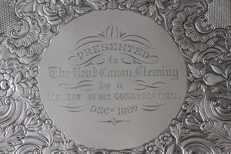 A Magnificent William IV Irish Silver Salver Dublin 1835