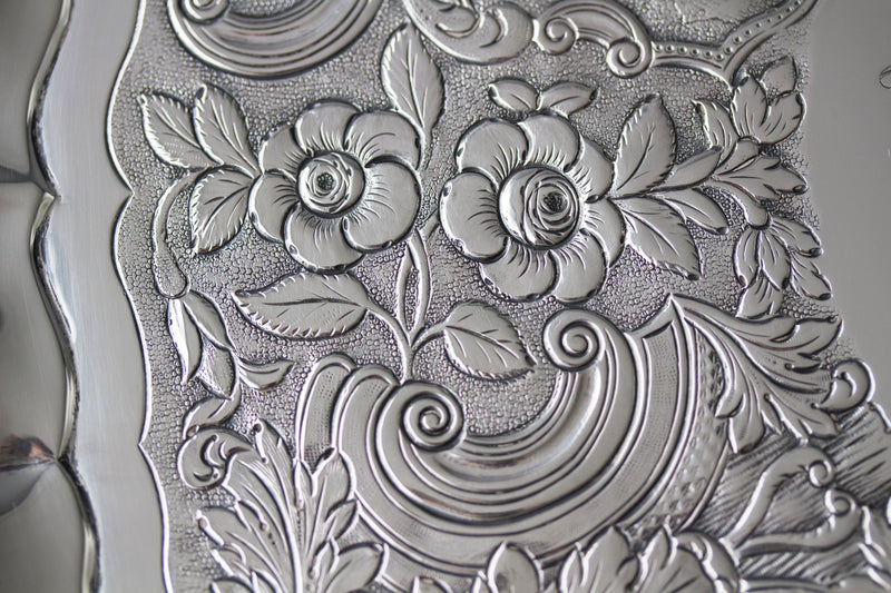 A Magnificent William IV Irish Silver Salver Dublin 1835