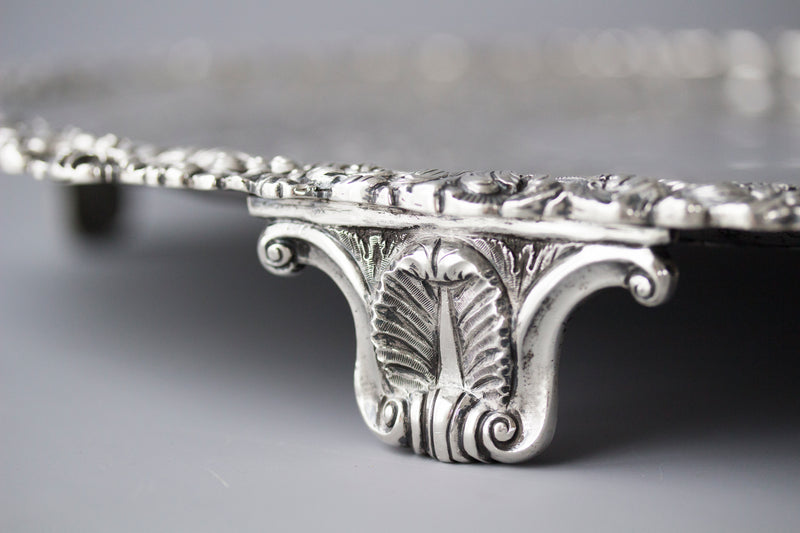 A Magnificent William IV Irish Silver Salver Dublin 1835