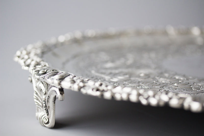 A Magnificent William IV Irish Silver Salver Dublin 1835