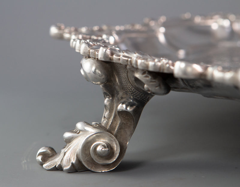 An Impressive Georgian Silver Salver or Tray by Paul Storr, London 1829