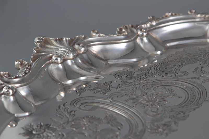 An Impressive Georgian Silver Salver or Tray by Paul Storr, London 1829