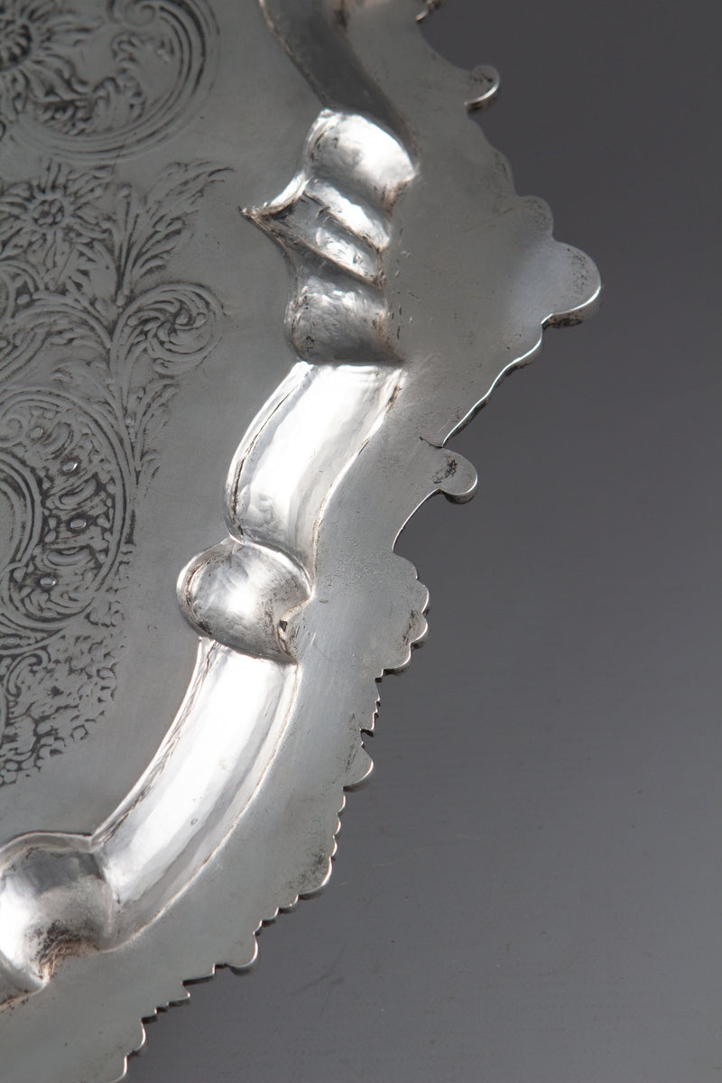 An Impressive Georgian Silver Salver or Tray by Paul Storr, London 1829