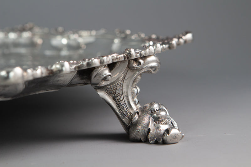 An Impressive Georgian Silver Salver or Tray by Paul Storr, London 1829