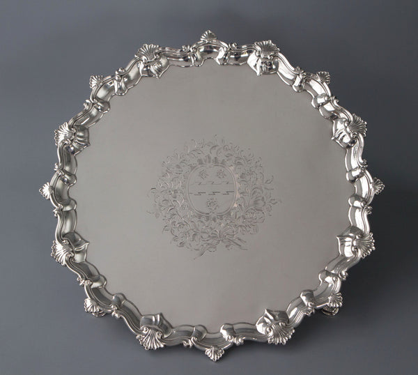 A Superb George II Silver Salver, Richard Rugg, London 1759
