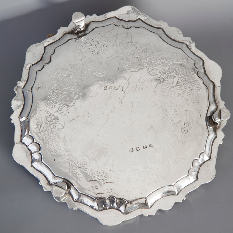 A Good Quality George II Silver Salver London 1740 by Robert Abercromby