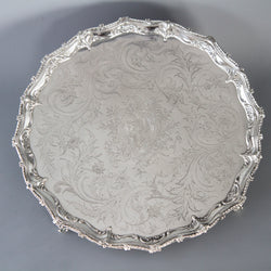 A Superb Georgian Silver Salver by Richard Rugg London 1768
