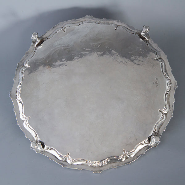 A Superb Georgian Silver Salver by Richard Rugg London 1768