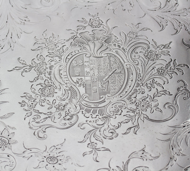A Superb Georgian Silver Salver by Richard Rugg London 1768