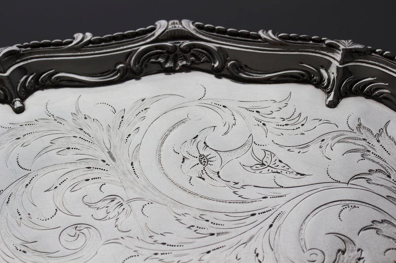 A Superb Georgian Silver Salver by Richard Rugg London 1768
