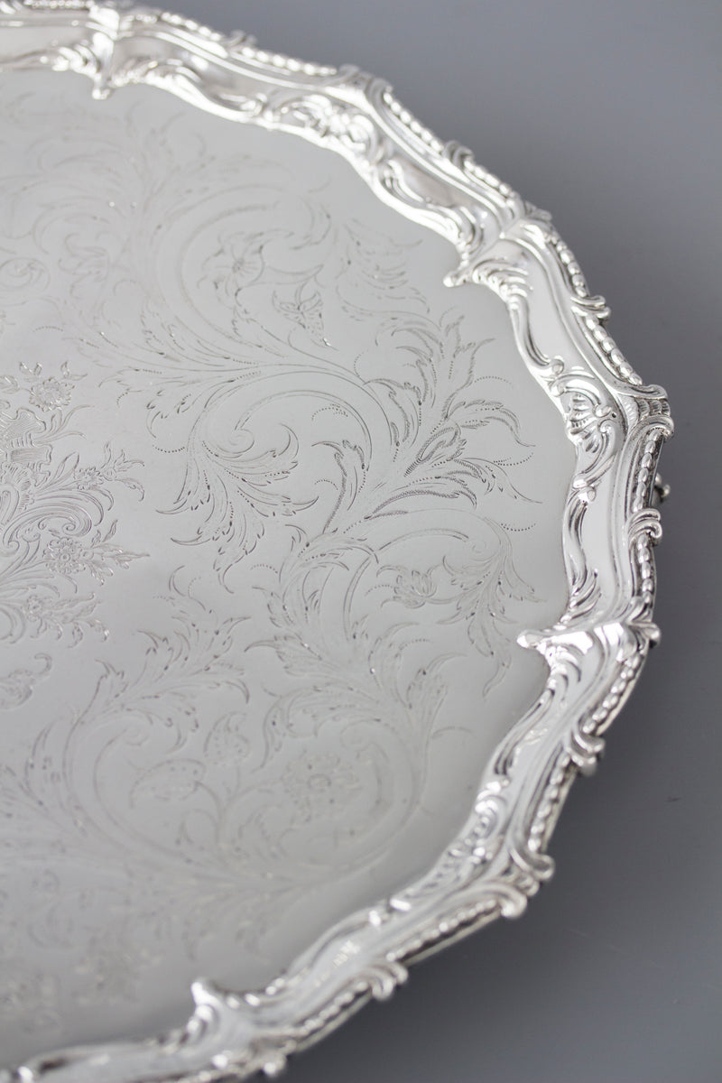 A Superb Georgian Silver Salver by Richard Rugg London 1768