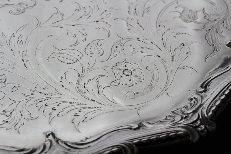 A Superb Georgian Silver Salver by Richard Rugg London 1768