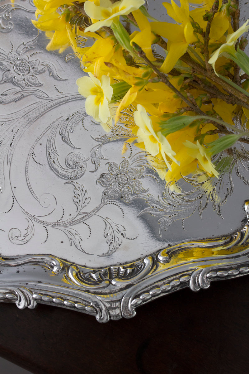 A Superb Georgian Silver Salver by Richard Rugg London 1768