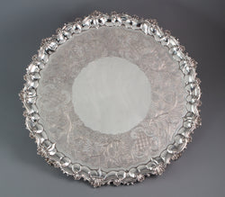 A George IV Silver Salver London 1828 by William Eley II