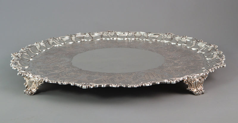 A George IV Silver Salver London 1828 by William Eley II