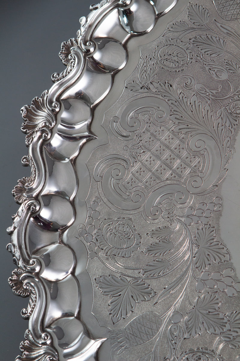 A George IV Silver Salver London 1828 by William Eley II